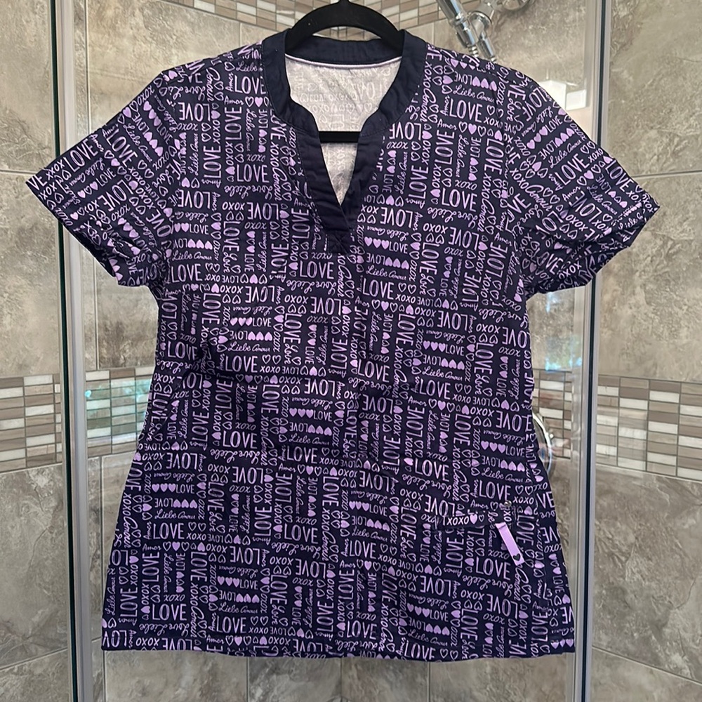 Scrub culture nursing scrub top -size small -medium